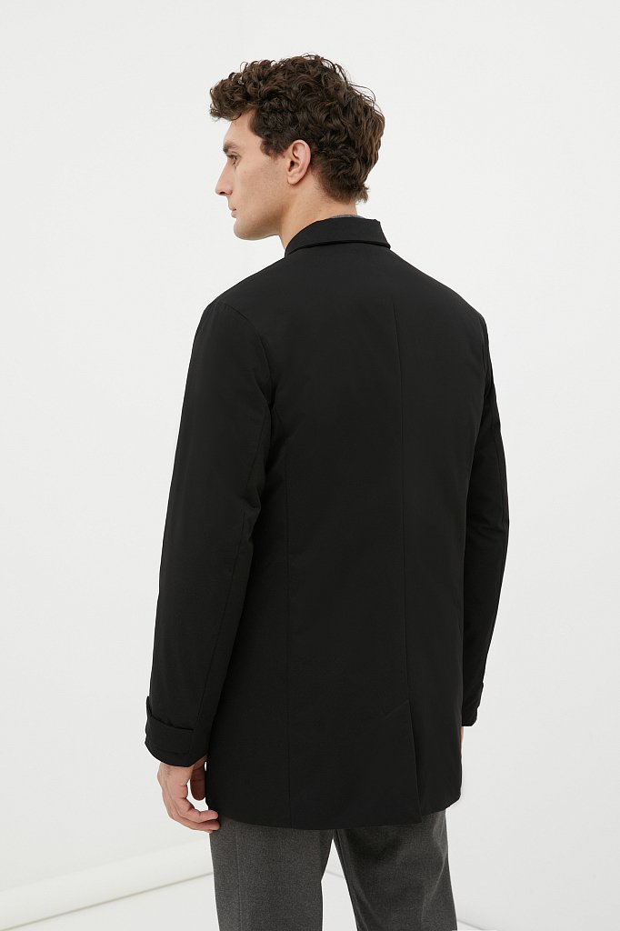 Демисезонное мужское пальто в рубашечном стиле, Модель FAB21007, Фото №4