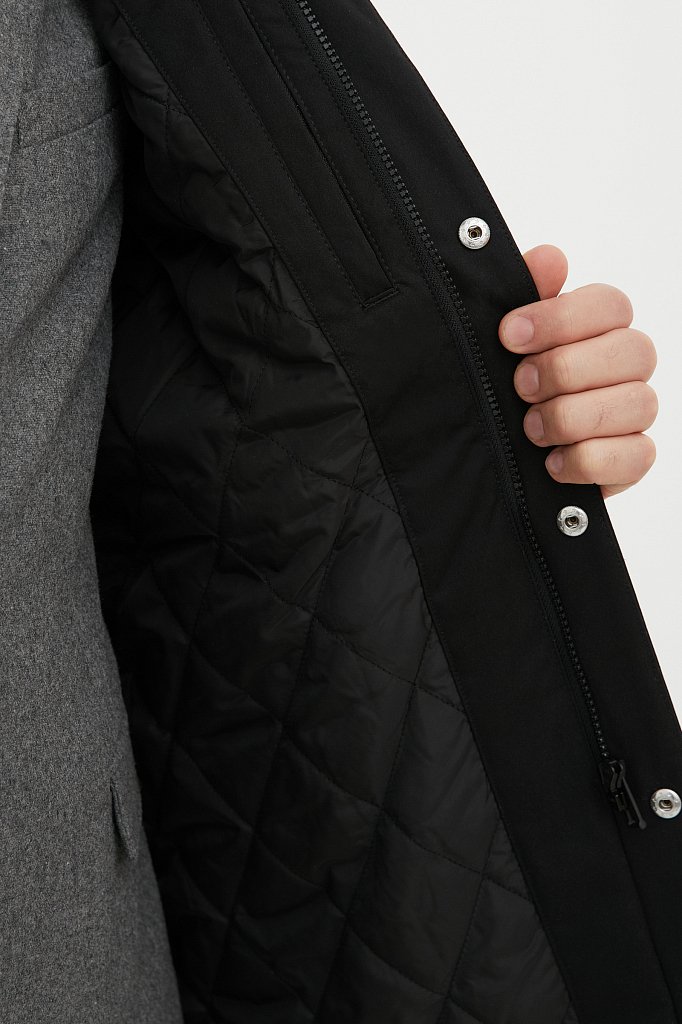 Демисезонное мужское пальто в рубашечном стиле, Модель FAB21007, Фото №6