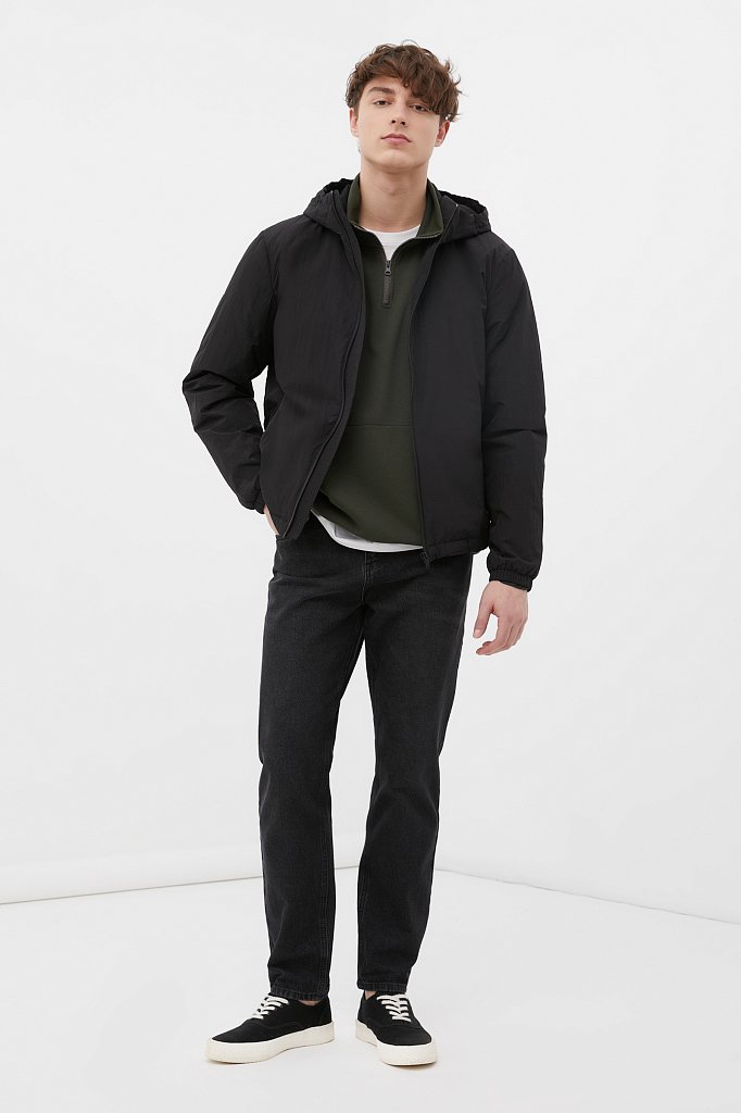 Базовая межсезонная куртка свободного кроя, Модель FAB210105, Фото №1