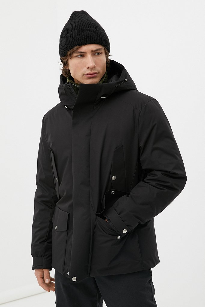 Куртка утепленная с капюшоном, Модель FAB21044, Фото №1
