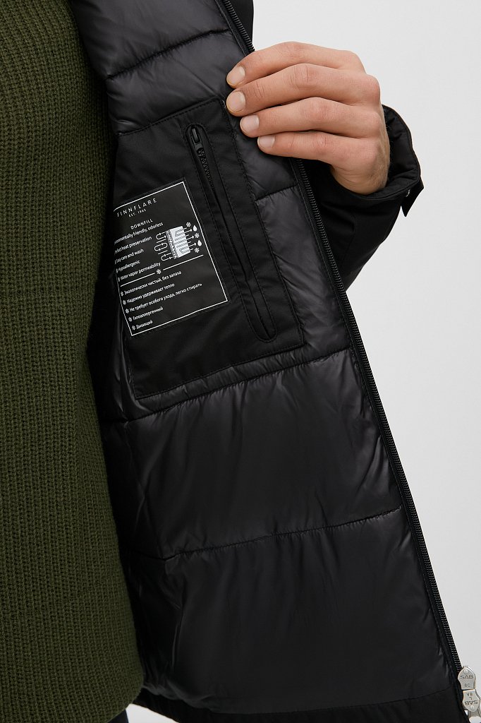 Куртка утепленная с капюшоном, Модель FAB21044, Фото №4