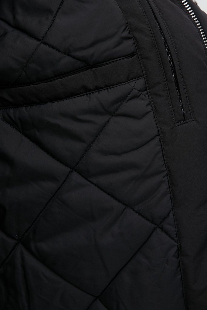 Утепленное пальто мужское свободного кроя, Модель FAB21065, Фото №4