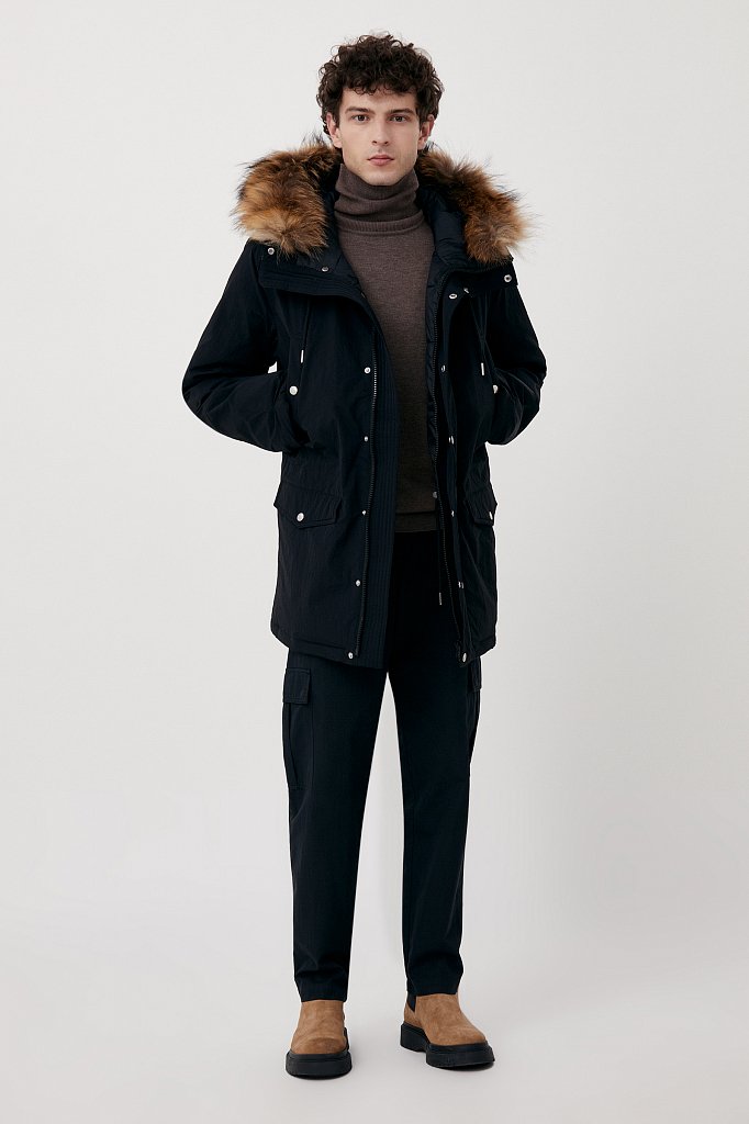 Пальто утепленное прямого силуэта, Модель FAB21066, Фото №2