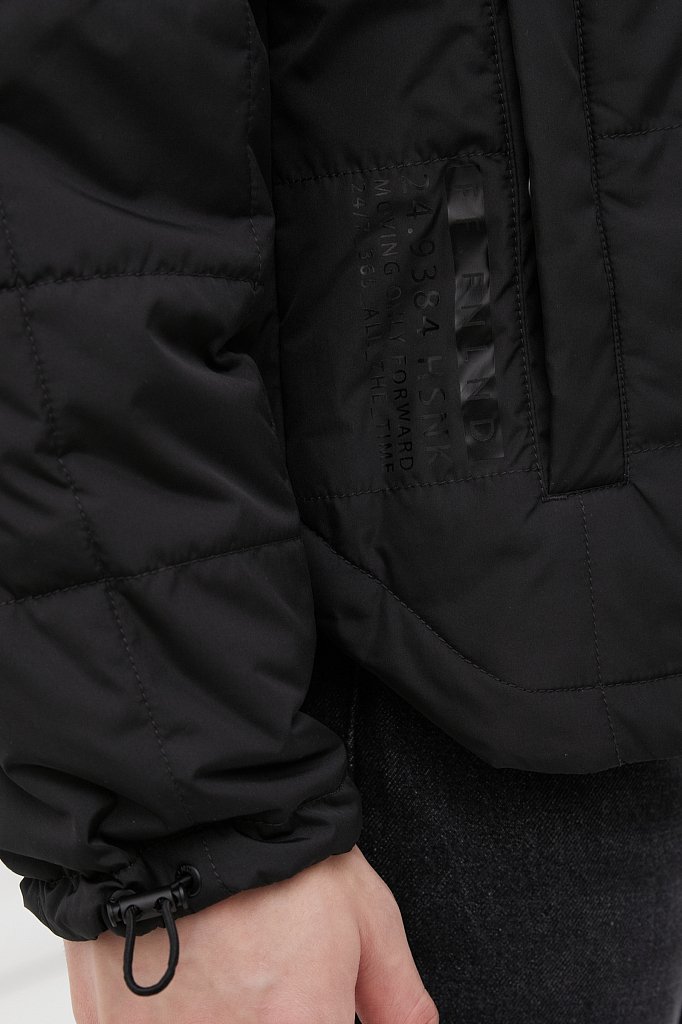 Куртка утепленная с воротником-стойкой, Модель FAB21086, Фото №6