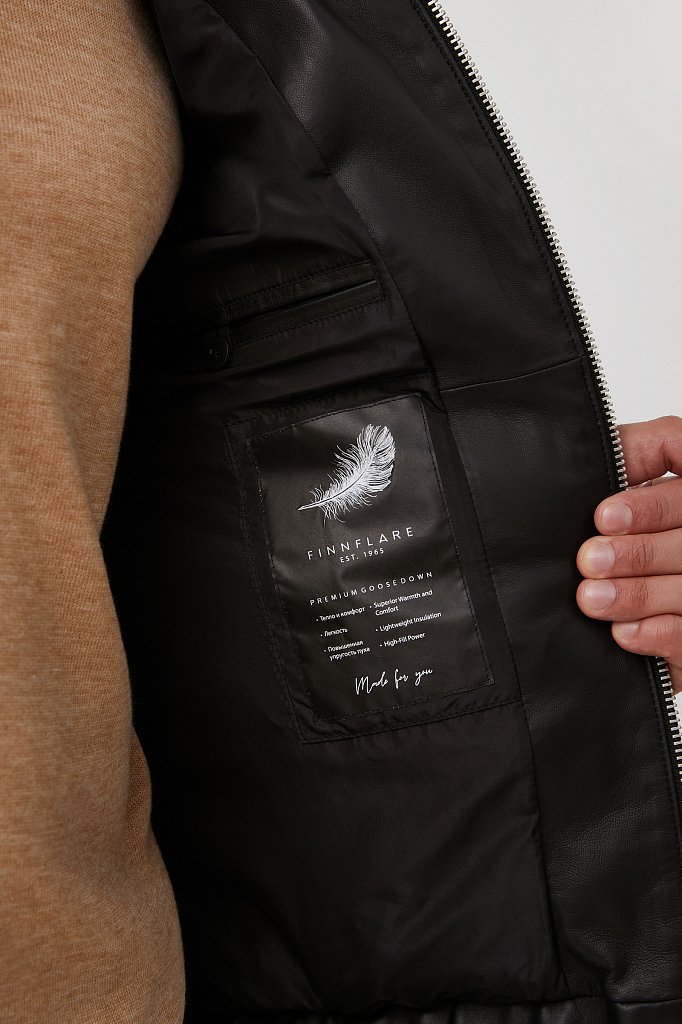 Куртка кожаная мужская, Модель FAB21802, Фото №3