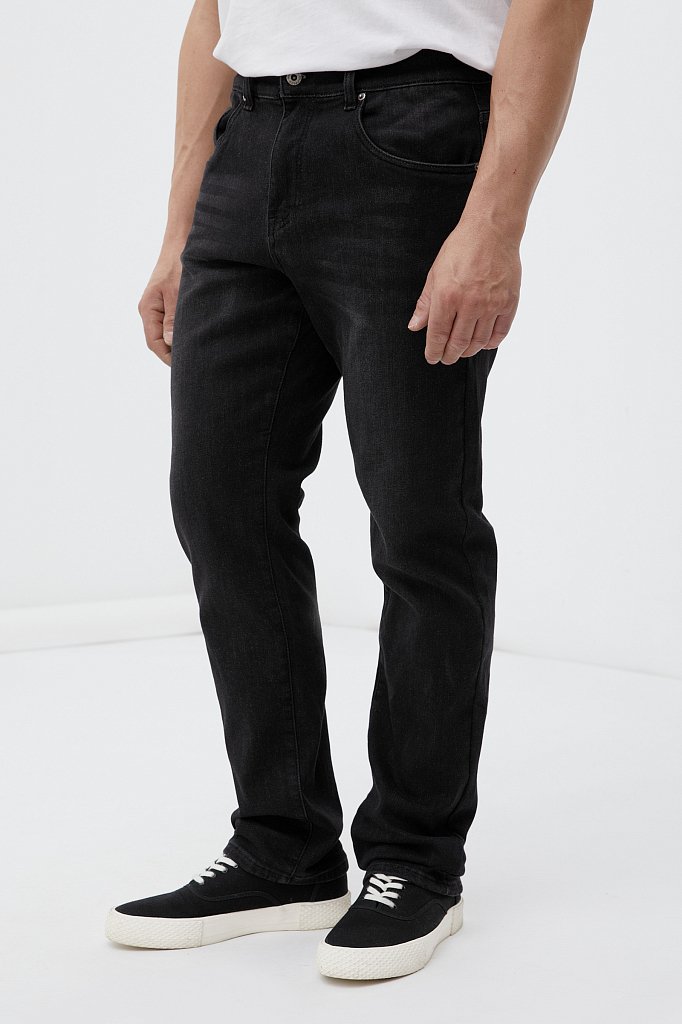 Утепленные джинсы мужские прямого кроя, Модель FAB25004, Фото №2