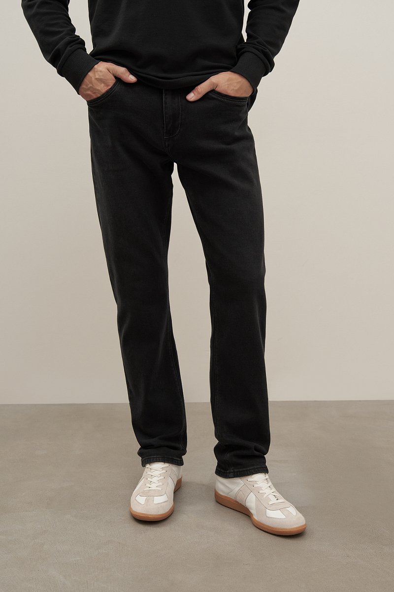 Классические прямые мужские джинсы comfort fit, Модель FAB25011, Фото №2