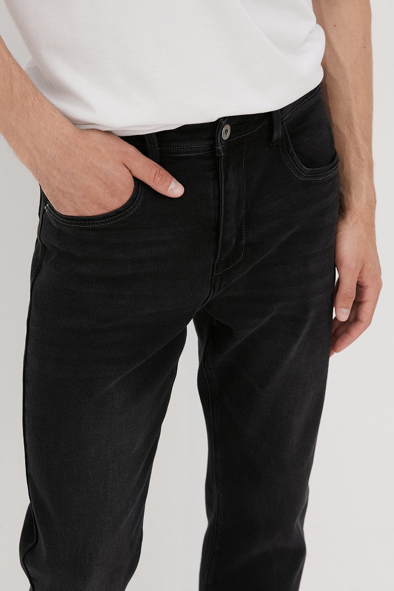 Классические прямые мужские джинсы comfort fit, Модель FAB25011, Фото №3