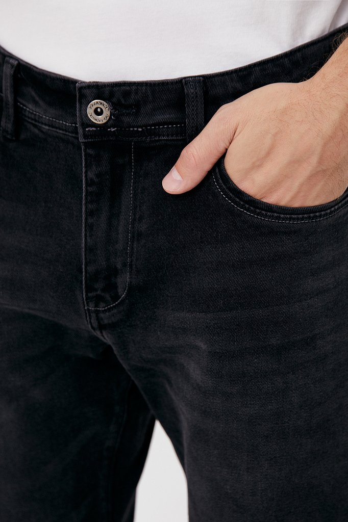 Классические прямые мужские джинсы comfort fit, Модель FAB25011, Фото №7