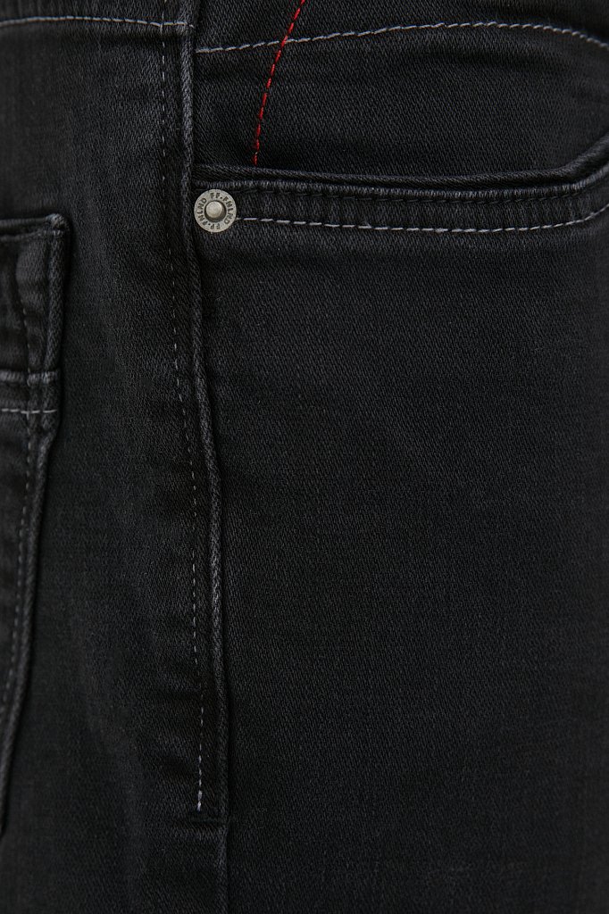 Классические прямые мужские джинсы straight fit, Модель FAB25013, Фото №5
