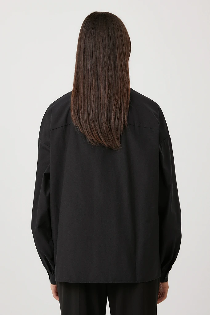 Рубашка женская oversize с объемными рукавами, Модель FAB110114, Фото №4