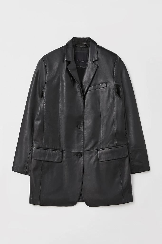 Жакет женский из 100% натуральной кожи oversize, Модель FAB11800, Фото №7