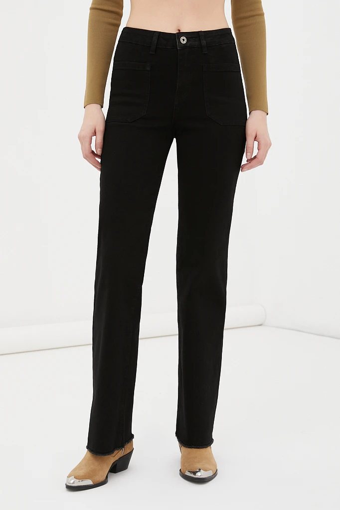 Джинсы straight fit женские, Модель FAB15008, Фото №2