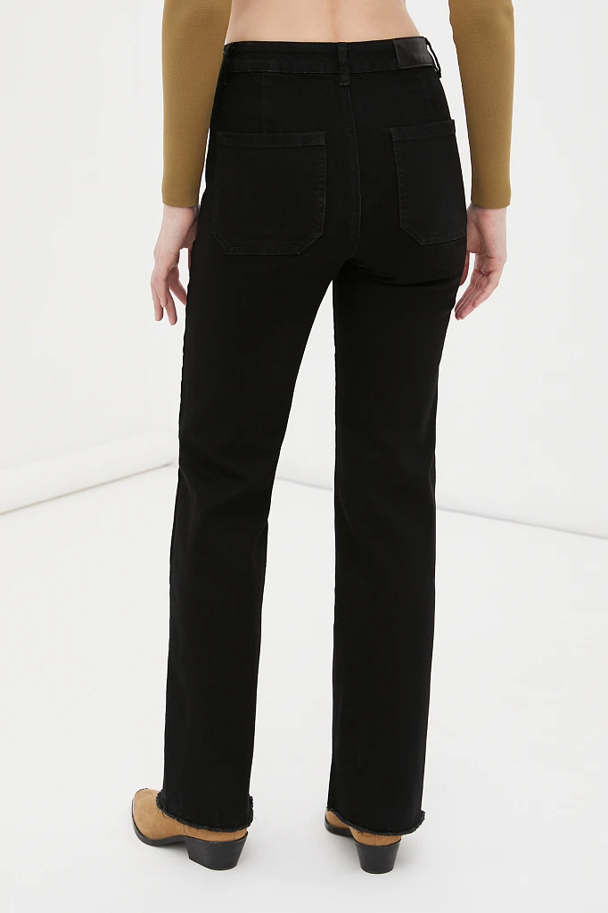 Джинсы straight fit женские, Модель FAB15008, Фото №4