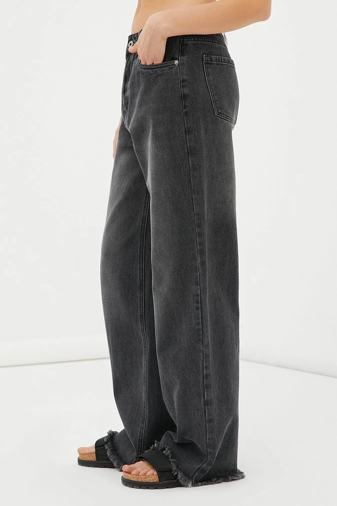 Джинсы wide leg fit женские, Модель FAB15011, Фото №3