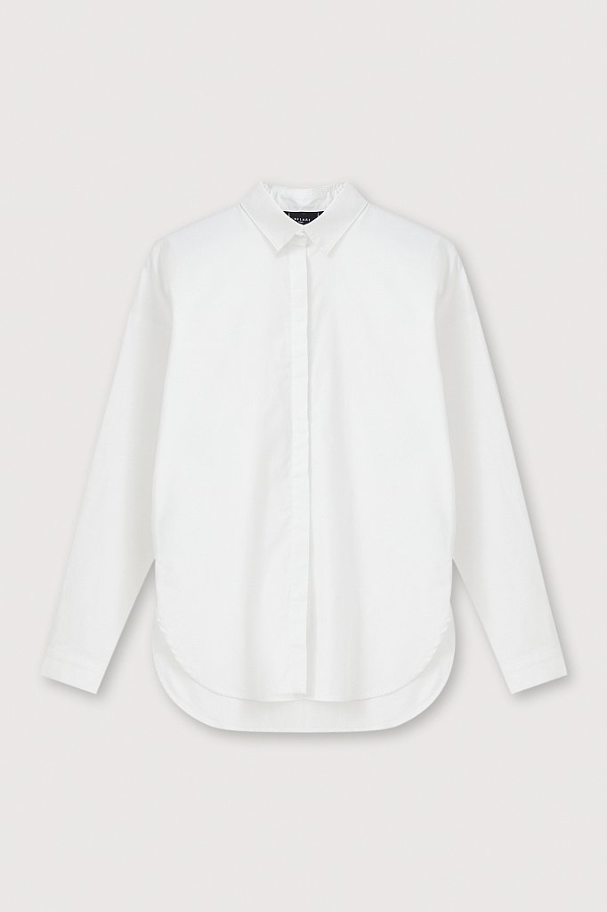 Классическая женская рубашка оверсайз из хлопка, Модель FAB110112, Фото №7