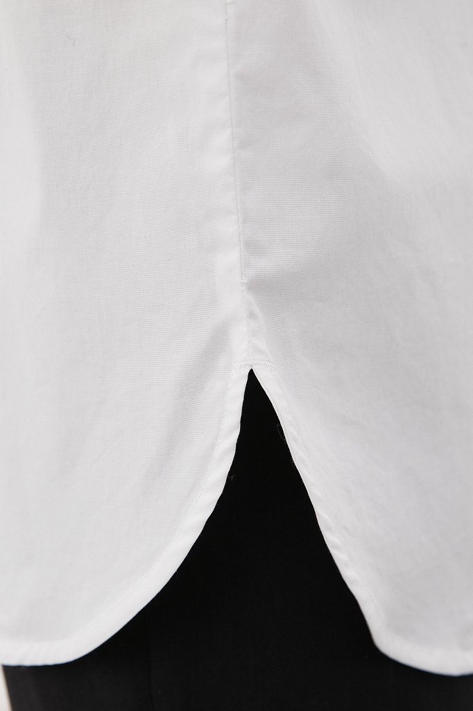 Классическая женская рубашка оверсайз из хлопка, Модель FAB110112, Фото №6