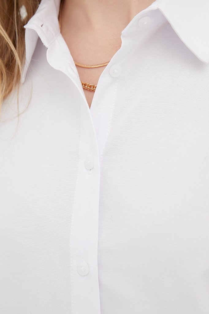 Рубашка женская оверсайз с объемными рукавами, Модель FAB110114, Фото №6