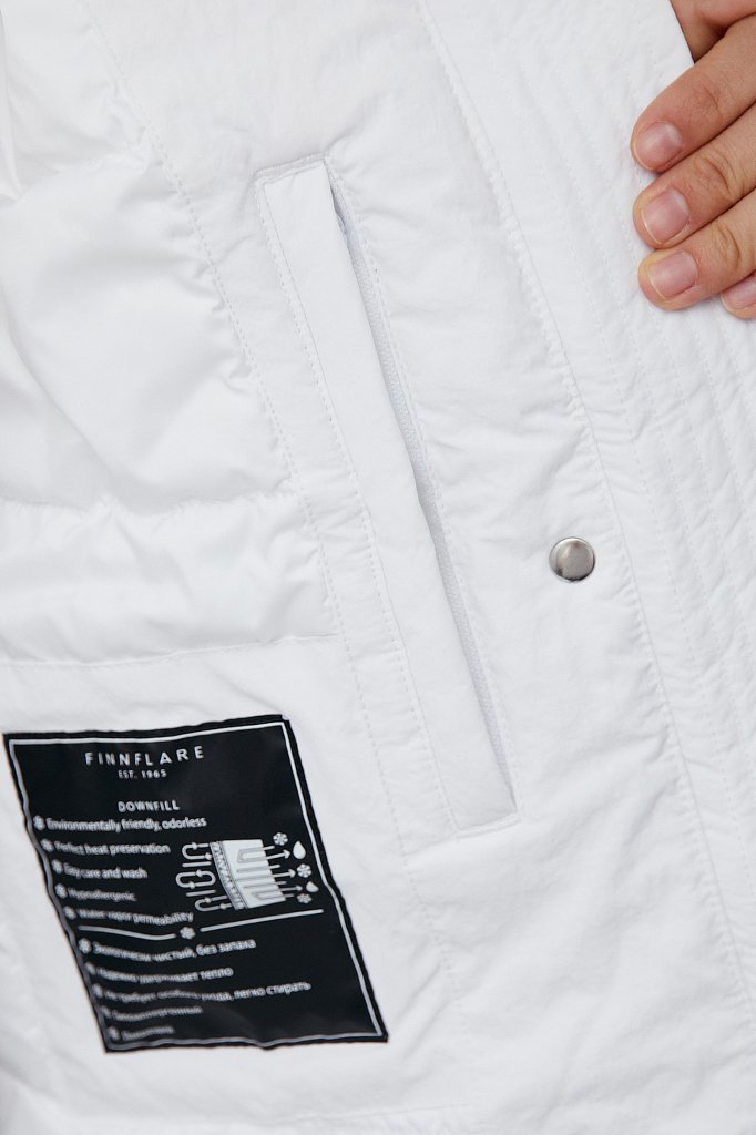 Куртка утепленная с воротником-стойкой, Модель FAB110193, Фото №4