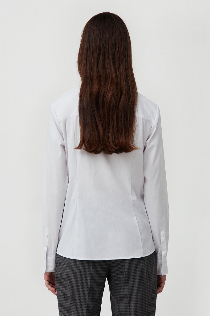 Классическая женская рубашка приталенного силуэта, Модель FAB110224, Фото №4