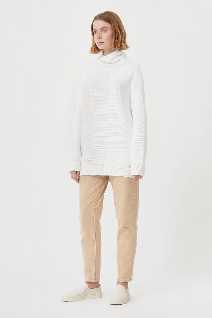 Свитер женский oversize прямого силуэта, Модель FAB111105, Фото №2