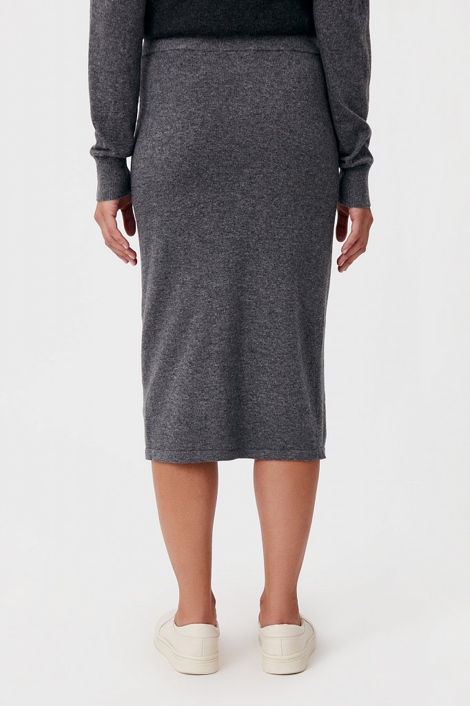 Женская трикотажная юбка с шерстью и ангорой, Модель FAB11188, Фото №4
