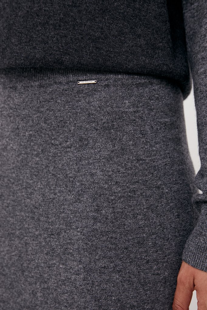 Женская трикотажная юбка с шерстью и ангорой, Модель FAB11188, Фото №5