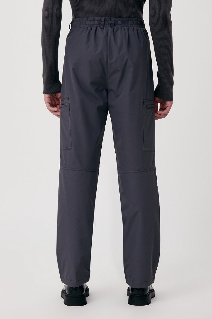 Утепленные мужские брюки с резинкой на поясе, Модель FAB210102, Фото №4