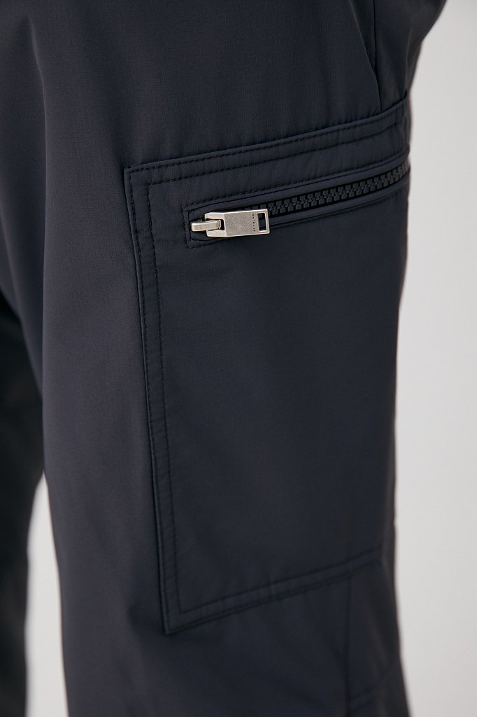 Утепленные мужские брюки с резинкой на поясе, Модель FAB210102, Фото №5
