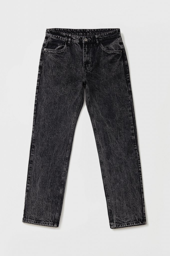 Классические прямые мужские джинсы straight fit, Модель FAB25009, Фото №6