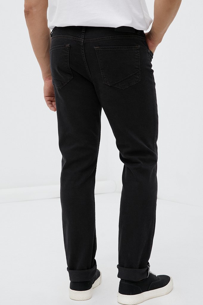 Слегка зауженные мужские джинсы slim fit, Модель FAB25014, Фото №4