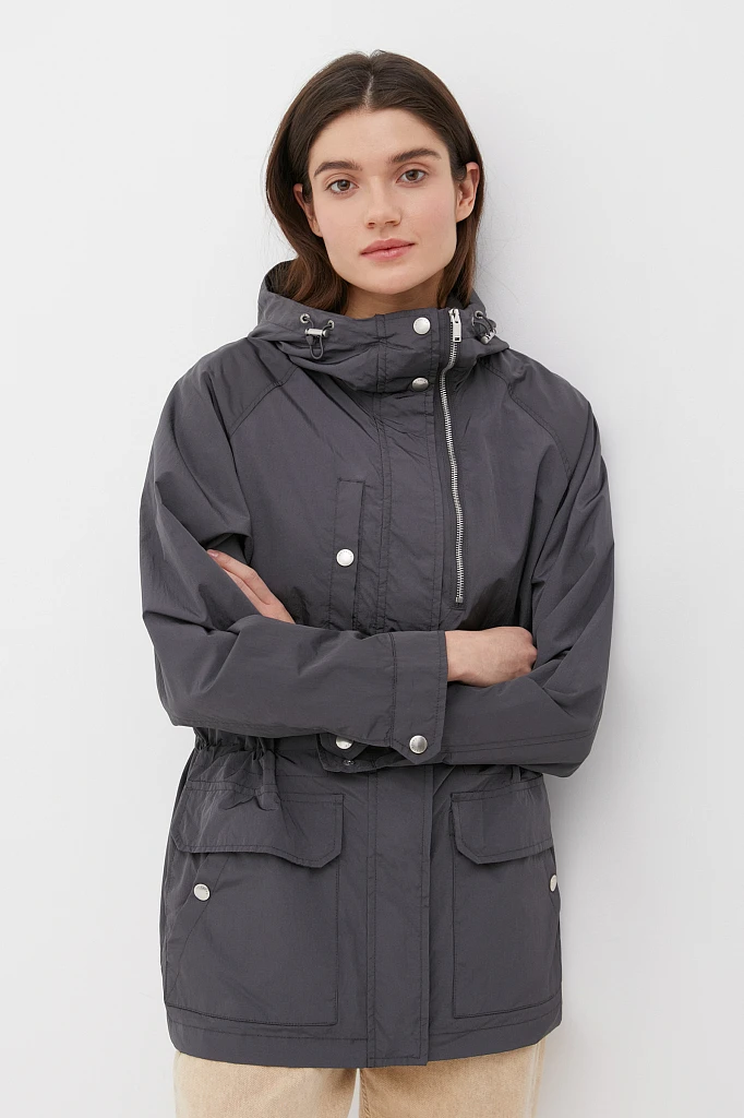 Ветровка женская oversize c резинкой на талии, Модель FAB110198, Фото №1
