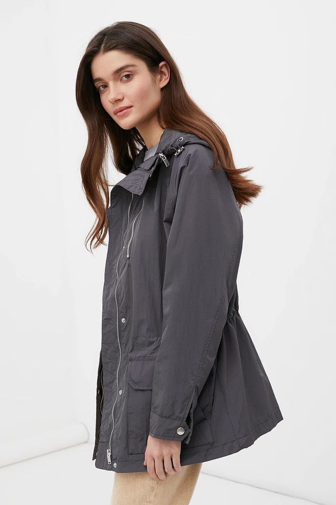 Ветровка женская oversize c резинкой на талии, Модель FAB110198, Фото №3