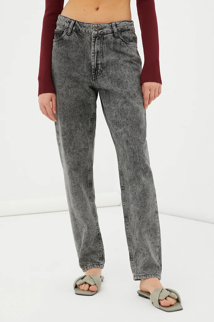 Джинсы tapered fit женские, Модель FAB15003, Фото №2