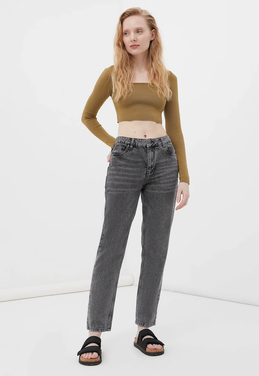Джинсы straight fit женские, Модель FAB15006, Фото №1