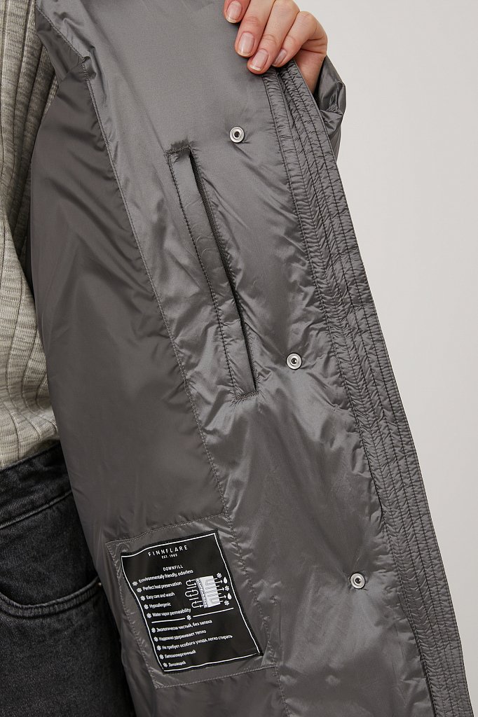 Куртка утепленная свободного силуэта, Модель FAB11066, Фото №4