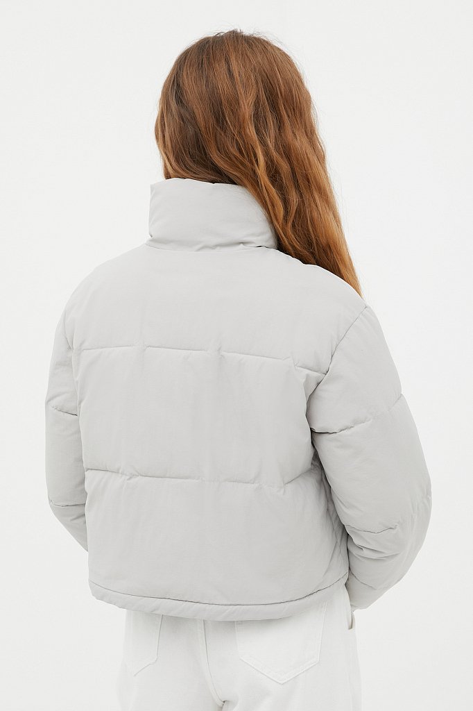 Куртка утепленная с воротником-стойкой, Модель FAB11065, Фото №5