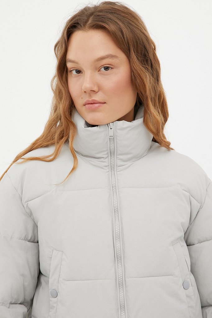 Куртка утепленная с воротником-стойкой, Модель FAB11065, Фото №6