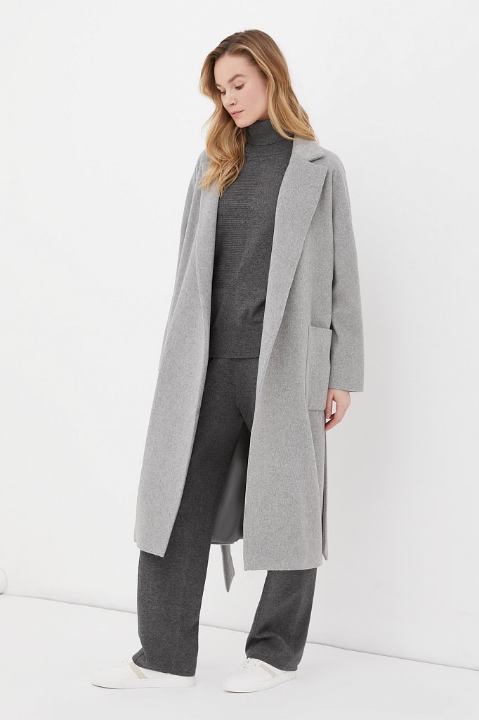oversize пальто женское с шерстью, Модель FAB11090, Фото №2