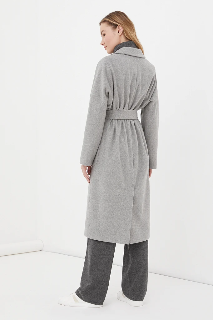 oversize пальто женское с шерстью, Модель FAB11090, Фото №4