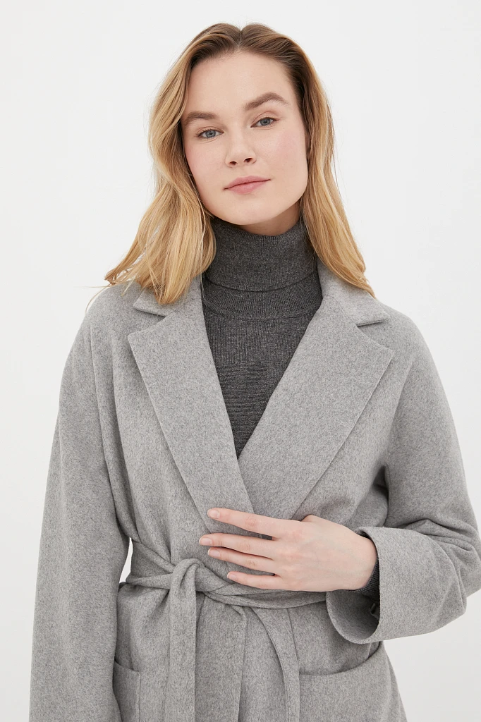 oversize пальто женское с шерстью, Модель FAB11090, Фото №5