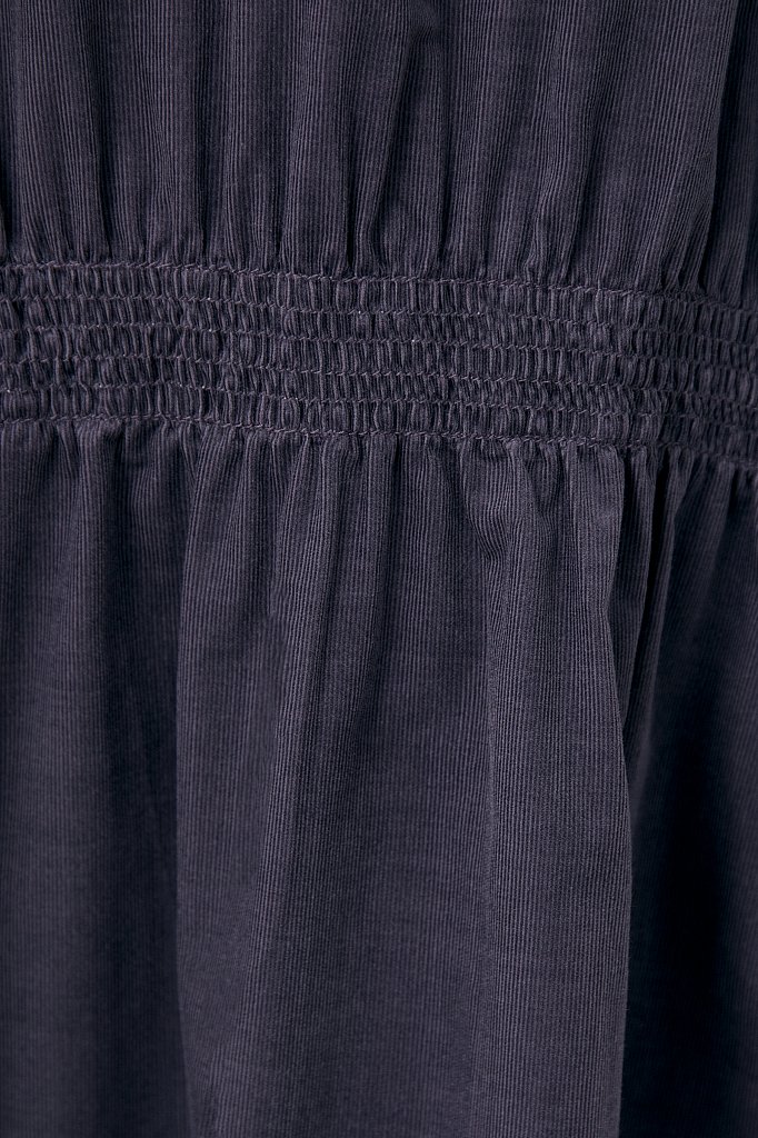 Вельветовое женское платье-рубашка оверсайз, Модель FAB11050, Фото №6