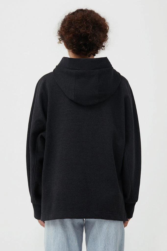 Худи женское oversize с рукавом 