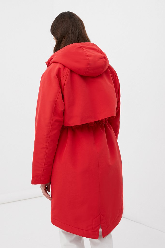Пальто утепленное прямого силуэта, Модель FAB110143, Фото №5