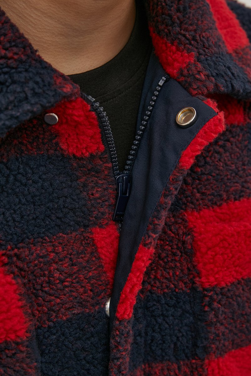 Oversize мужская куртка из искусственного меха, Модель FAB210103, Фото №6