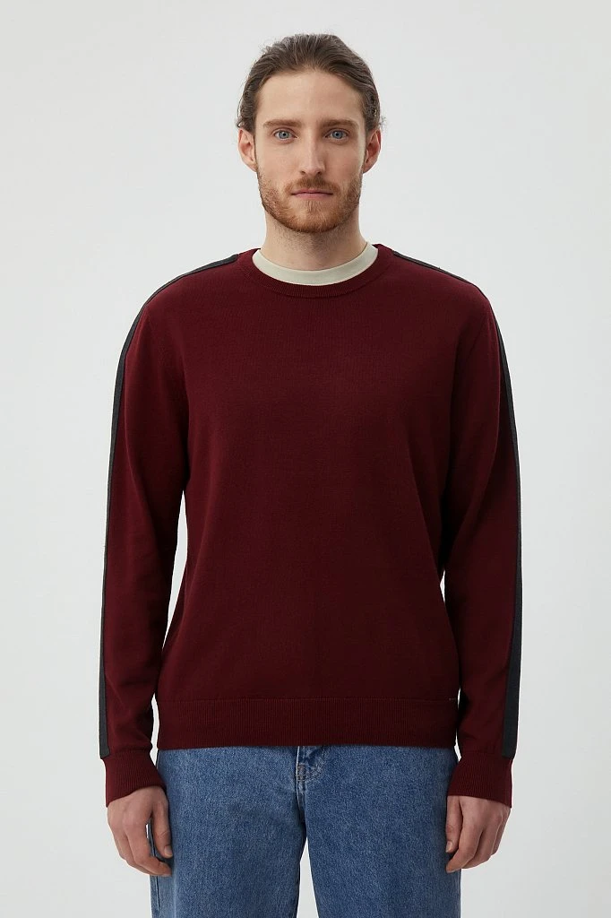 Джемпер вязаный из хлопка, Модель FAB21126, Фото №1