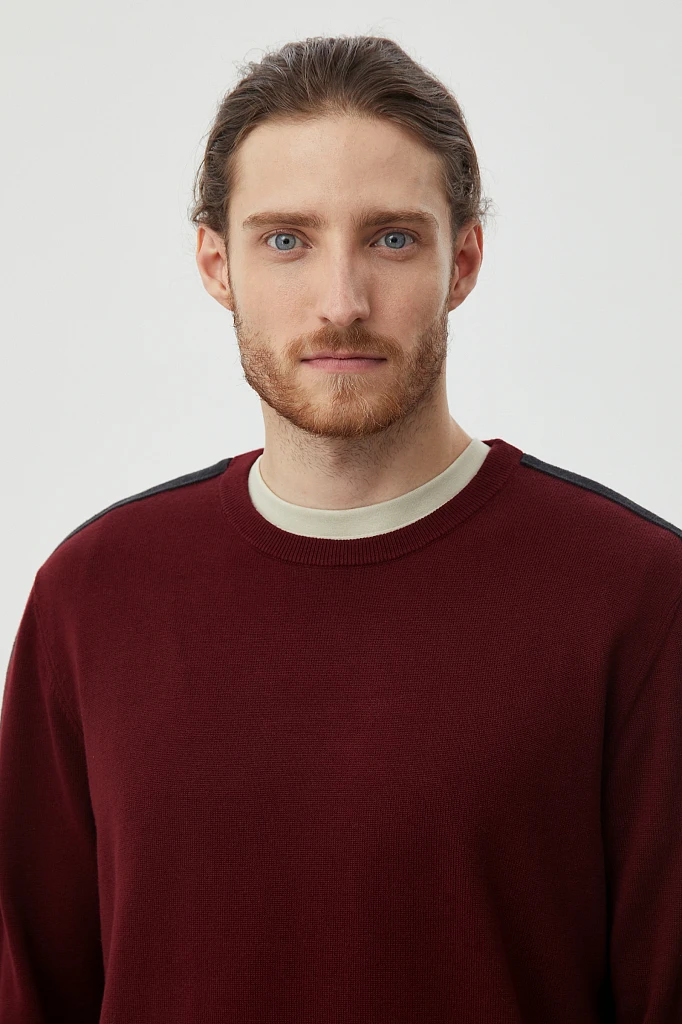 Джемпер вязаный из хлопка, Модель FAB21126, Фото №4