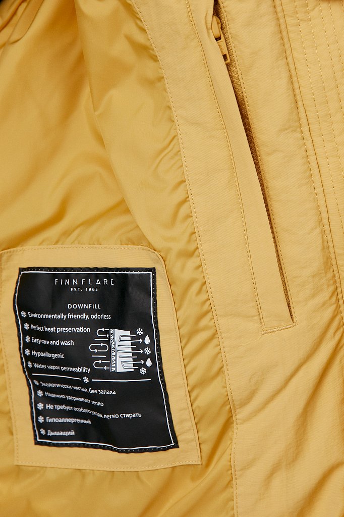 Куртка утепленная с воротником-стойкой, Модель FAB11065, Фото №4