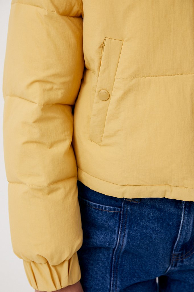 Куртка утепленная с воротником-стойкой, Модель FAB11065, Фото №7
