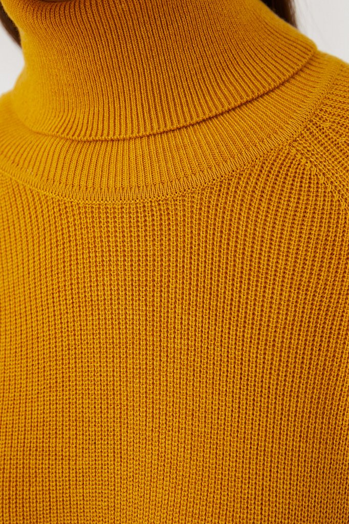 Женский свитер прямого силуэта с шерстью, Модель FAB11172, Фото №5
